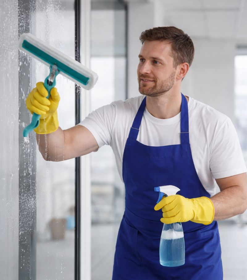 Our cleaning team in action