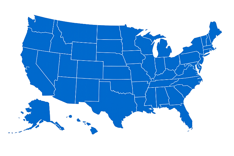 Service coverage map New York